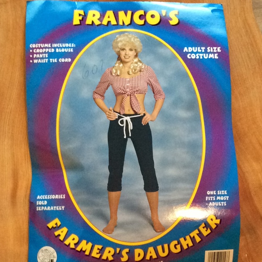 Farmers daughter costume one size